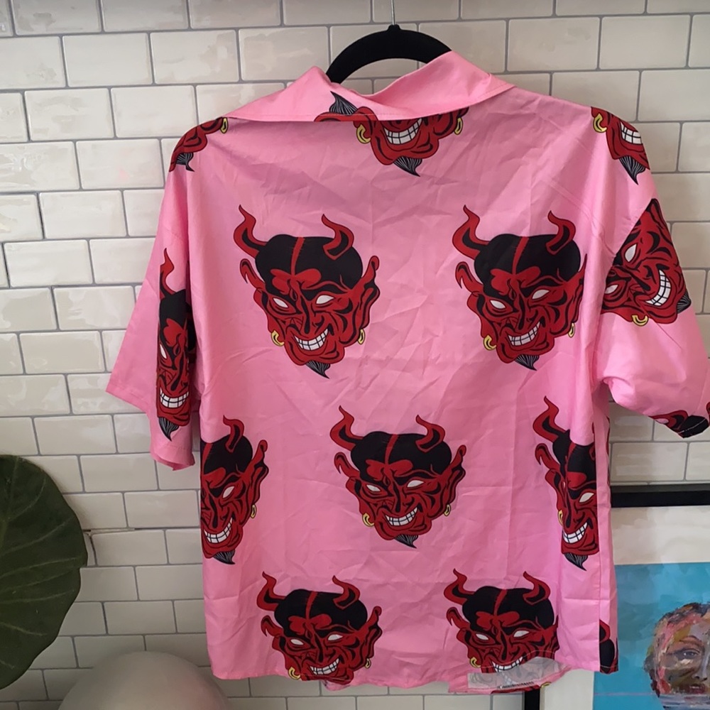 Satin Button Down - image 2